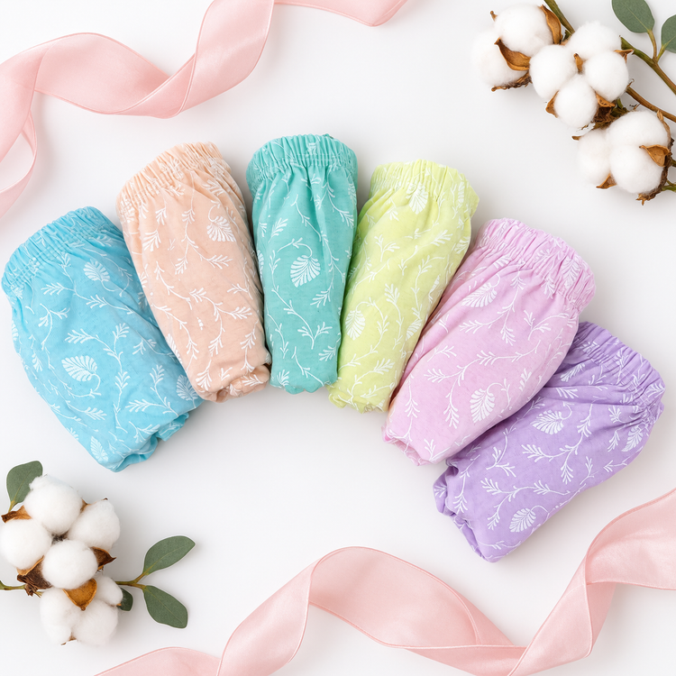 شورت زنانه نخی لیفه ای طرح برگ 4XL